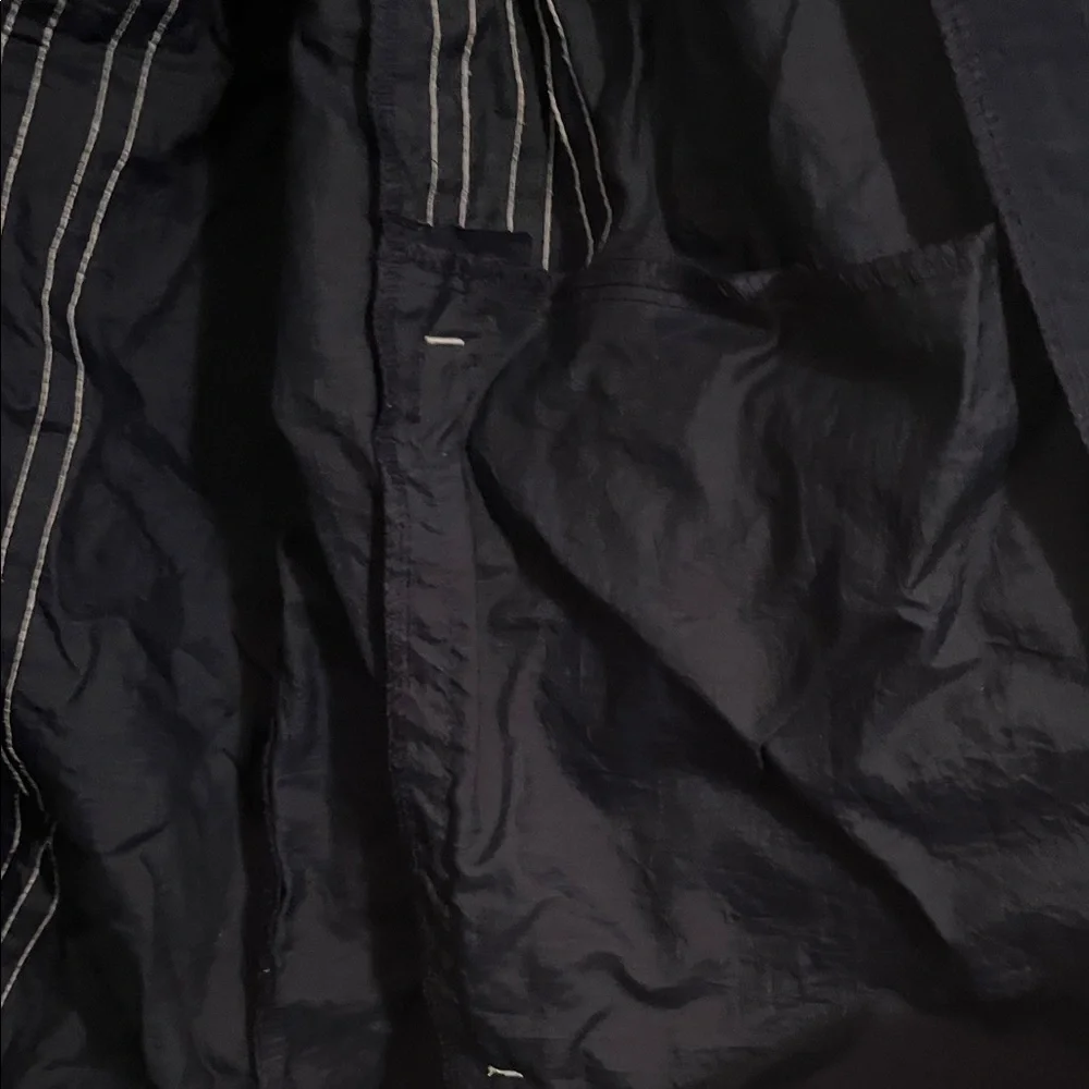 Adidas Vintage Black Jacket with White Accents